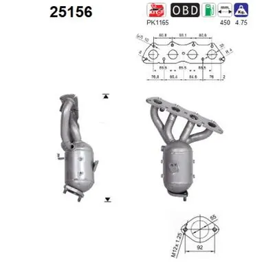 Catalytic Converter Hyundai TUCSON · Kia SPORTAGE IV