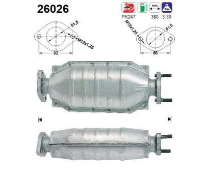 Catalytic Converter Mitsubishi COLT V · Mitsubishi LANCER VI