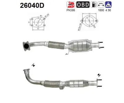 Catalytic Converter Mitsubishi SPACE STAR MPV