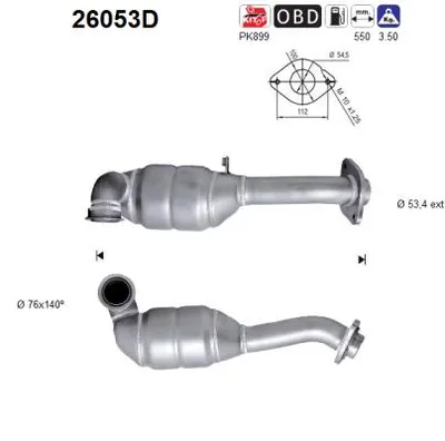 Catalytic Converter Mitsubishi GRANDIS