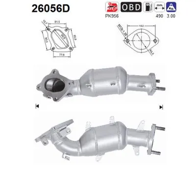 Catalytic Converter Mitsubishi PAJERO IV