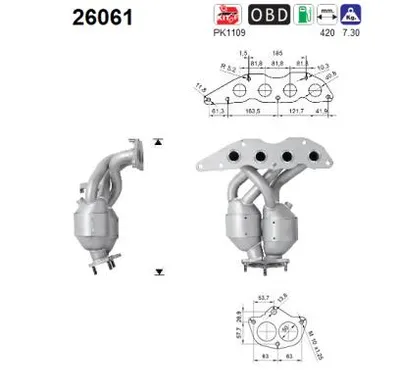 Catalytic Converter Mitsubishi OUTLANDER I