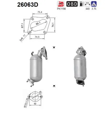 Catalytic Converter Mitsubishi L200 / TRITON