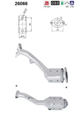 Catalytic Converter Mitsubishi ASX