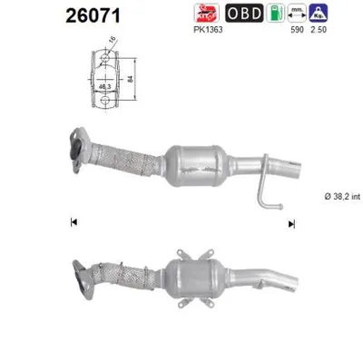 Catalytic Converter Mitsubishi MIRAGE / SPACE STAR VI Hatchback