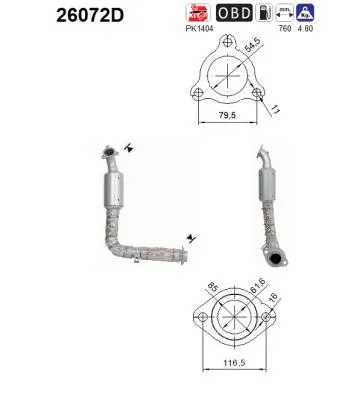 Catalytic Converter Mitsubishi PAJERO IV · Mitsubishi PAJERO SPORT II · Mitsubishi PAJERO IV Van