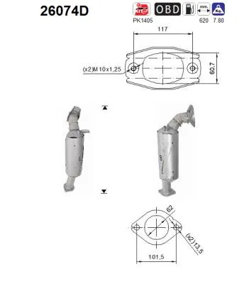 Catalytic Converter Mitsubishi PAJERO IV · Mitsubishi PAJERO IV Van · Mitsubishi PAJERO CLASSIC