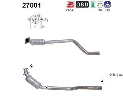 Catalytic Converter Jaguar S-TYPE II