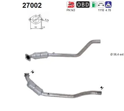Catalytic Converter Jaguar S-TYPE II