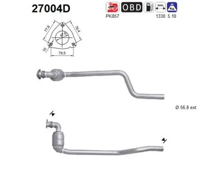 Catalytic Converter Jaguar S-TYPE II