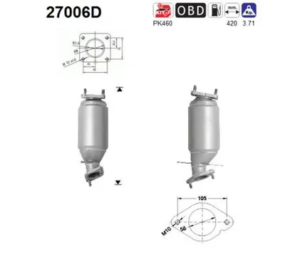 Catalytic Converter Jaguar X-TYPE I Estate · Jaguar X-TYPE I