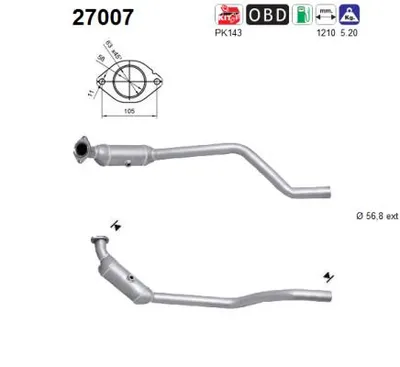 Catalytic Converter Jaguar S-TYPE II · Jaguar XF I