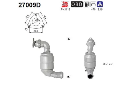 Catalytic Converter Jaguar XF I