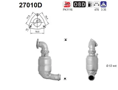 Catalytic Converter Jaguar XF I