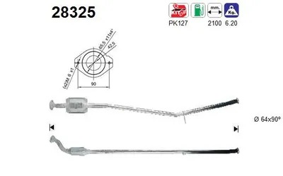 Catalytic Converter Peugeot 205 II · Peugeot 205 I Convertible · Peugeot 205 Hatchback Van