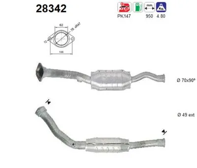 Catalytic Converter Peugeot 205 I Convertible · Peugeot 205 II · Peugeot 309 I
