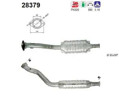 Catalytic Converter Peugeot 406 · Peugeot 406 Break