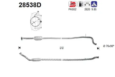 Catalytic Converter Peugeot 406 · Peugeot 406 Break