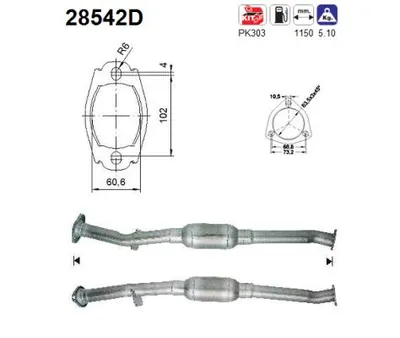 Catalytic Converter Peugeot BOXER Bus · Fiat DUCATO Bus · Citroën JUMPER I Bus