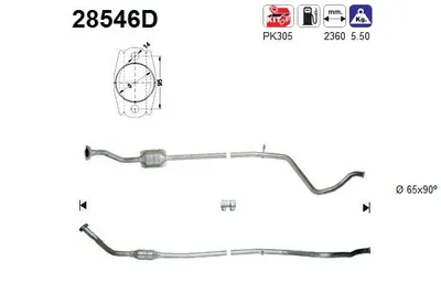 Catalytic Converter Peugeot 306 Hatchback
