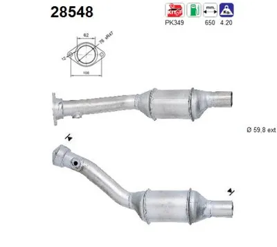 Catalytic Converter Peugeot 206 Hatchback