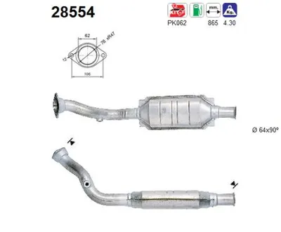 Catalytic Converter Peugeot 405 II · Peugeot 405 II Break