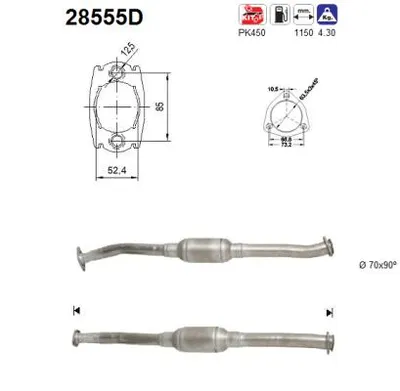 Catalytic Converter Peugeot BOXER Van · Peugeot BOXER Bus · Citroën JUMPER I Van