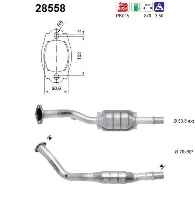 Catalytic Converter Peugeot 306 Hatchback · Peugeot 306 · Peugeot 306 Break