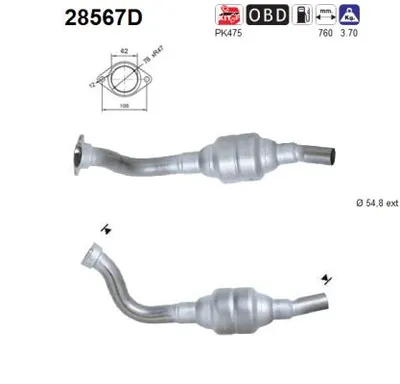 Catalytic Converter Citroën JUMPY I · Citroën JUMPY I Van