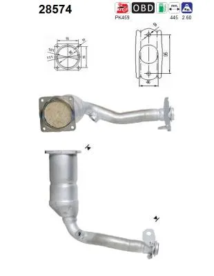 Catalytic Converter Peugeot 206 CC · Peugeot 206 Hatchback · Peugeot 206 SW