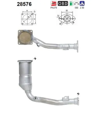 Catalytic Converter Citroën SAXO · Peugeot 106 II