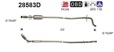 Catalytic Converter Peugeot 406 · Peugeot 406 Break