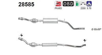 Catalytic Converter Peugeot 206 CC