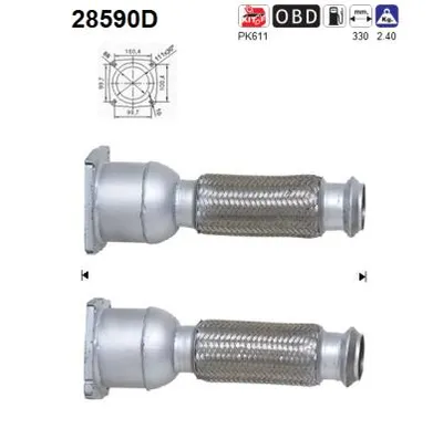 Catalytic Converter Peugeot 307 · Peugeot 307 SW