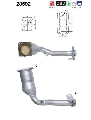Catalytic Converter Peugeot 206 Hatchback · Peugeot 206 SW