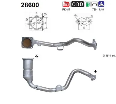 Catalytic Converter Citroën BERLINGO / BERLINGO FIRST MPV · Peugeot PARTNER MPV · Citroën BERLINGO / BERLINGO FIRST Box Body/MPV