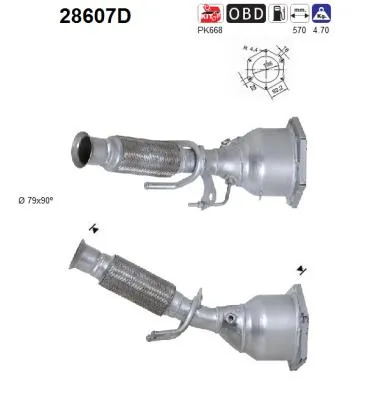 Catalytic Converter Peugeot 607