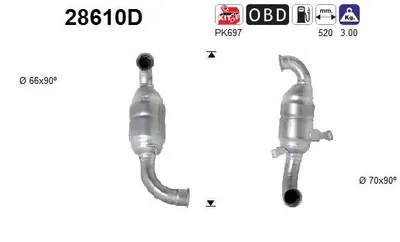 Catalytic Converter Peugeot 307 · Peugeot 307 SW · Citroën C4 I