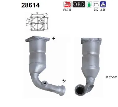 Catalytic Converter Peugeot 206 SW · Peugeot 206 Hatchback · Peugeot 307 Break