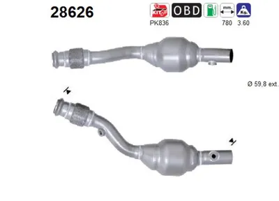 Catalytic Converter Peugeot 206 CC · Peugeot 206 Hatchback · Peugeot 206 SW
