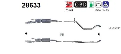 Catalytic Converter Peugeot 407 SW · Peugeot 407