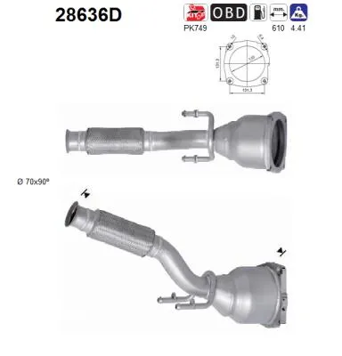 Catalytic Converter Peugeot 407 · Peugeot 407 SW