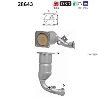 Catalytic Converter Peugeot 206 SW · Peugeot 206 Hatchback · Peugeot 307 Break