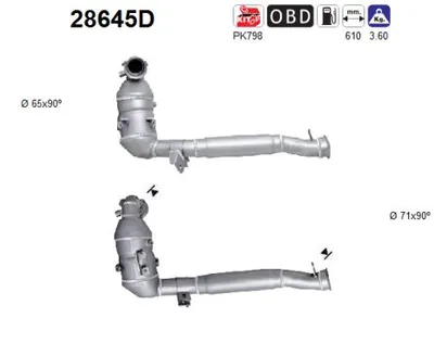 Catalytic Converter Citroën C6 · Peugeot 407 Coupe · Peugeot 407