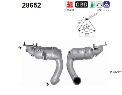 Catalytic Converter Peugeot 407 · Peugeot 407 SW · Citroën C6