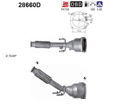 Catalytic Converter Peugeot 407 · Peugeot 407 SW · Citroën C5 II