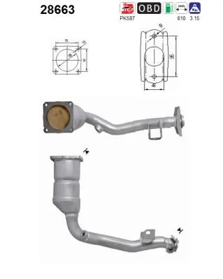 Catalytic Converter Peugeot 207 Saloon · Peugeot 207 · Citroën C3 Pluriel