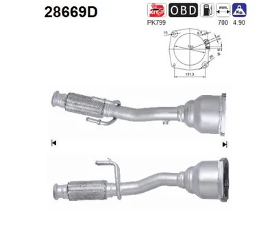 Catalytic Converter Citroën C8 · Peugeot 807