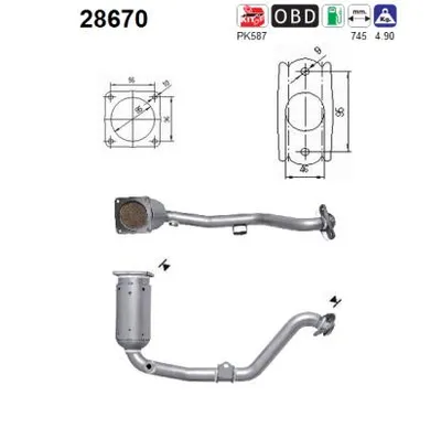 Catalytic Converter Peugeot 307 · Peugeot 307 SW · Peugeot 307 Break