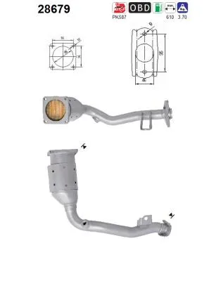 Catalytic Converter Peugeot 1007 · Peugeot 207 · Citroën C2